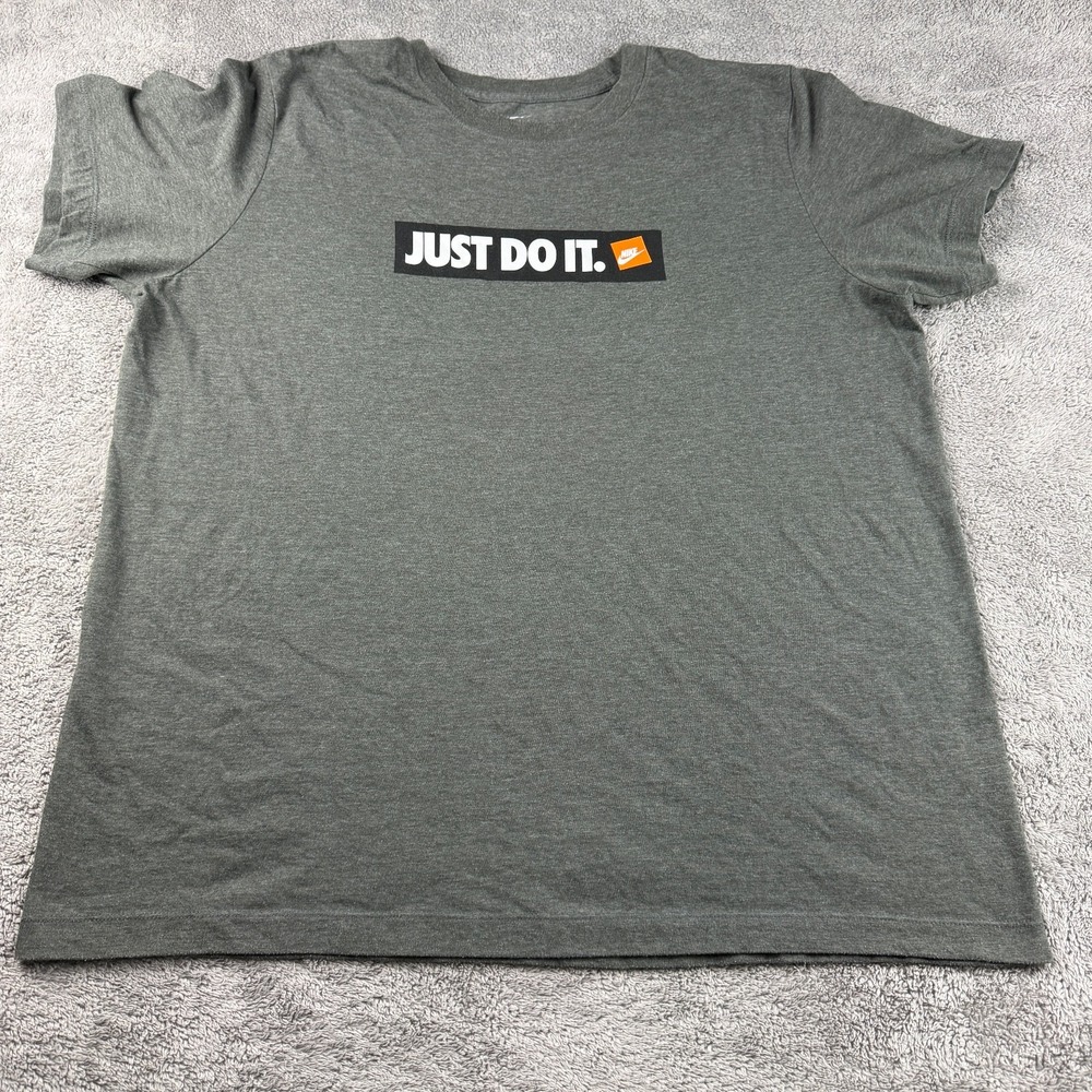 Vintage Nike "Just Do It" T-Shirt Mens‎ XL Gray Short Sleeve